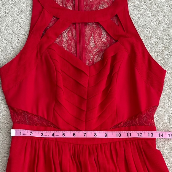 BCBGeneration Formal Goddess Maxi Dress Rouge (Red) Size 6 Formal Prom Wedding - Picture 14 of 15